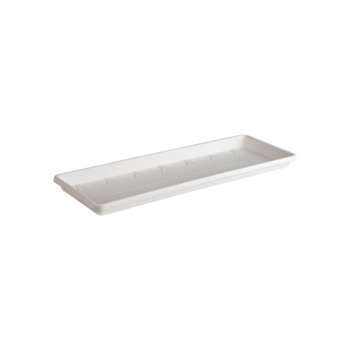 Soucoupe pour balconnière Barcelona L. 40 cm blanc