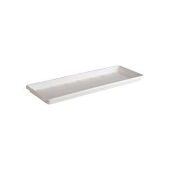 Soucoupe pour balconnière Barcelona L. 50 cm blanc