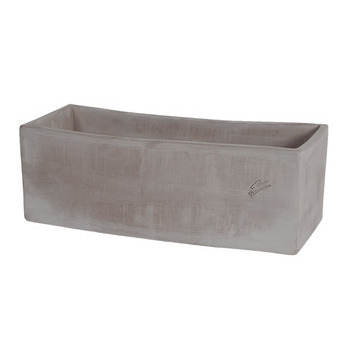 Jardinière contemporaine en terre cuite grise - 60