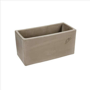 Jardinière contemporaine en terre cuite grise - 21