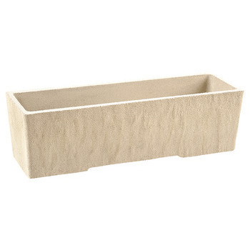 Jardinière pierre : ocre L55xl18xH16cm