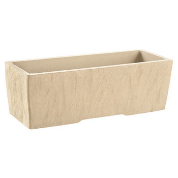 Jardinière pierre : ocre L78xl29xH26cm