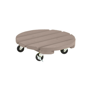 Roul'bac rond en bois, anthracite Ø 40 cm