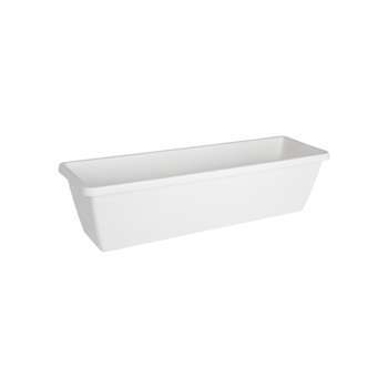 Jardinière Barcelona blanc, L59,2x25xH20,2 cm
