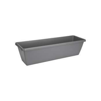 Jardinière barcelona xl en plastique gris anthraci