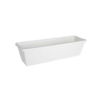 Jardinière barcelona xl en plastique blanc - 78,5x