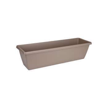 Jardinière barcelona xl en plastique taupe - 78,5x