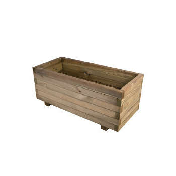 Jardinière en bois 82x34x25 cm