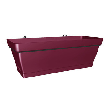Jardinière : griotte, 49cm, soucoupe, support