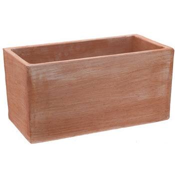 Jardinière basic moderne en terre cuite 50x23x23 c