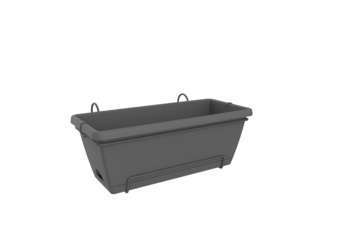 Jardinière Barcelona XL, anthracite L. 55 cm avec