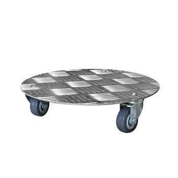 Support aluminium à roulette diam. 30cm