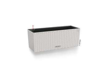 Jardinière balconera cottage en plastique gris cla