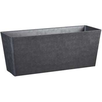 Jardinière : plast., ardoise, 59,5x21,4x24cm