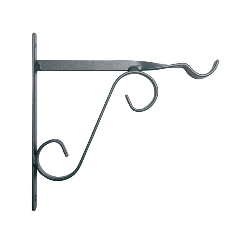 Potence en fer plat, coloris anthracite - L. 20xH.