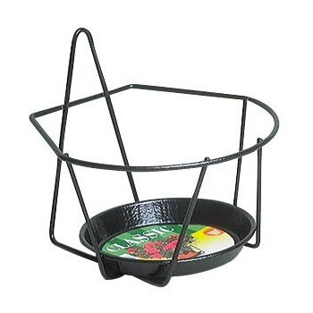 Porte-pot mural en acier, gris Ø 22 cm
