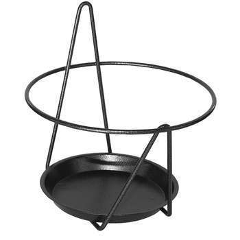 Porte-pot avec soucoupe (mural) anthracite, pour p