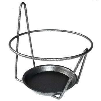 Porte-pot avec soucoupe (mural) anthracite, pour p