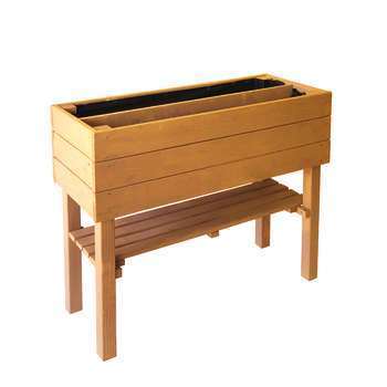 Carré potager sur pieds, en bois de mélèze - L. 85