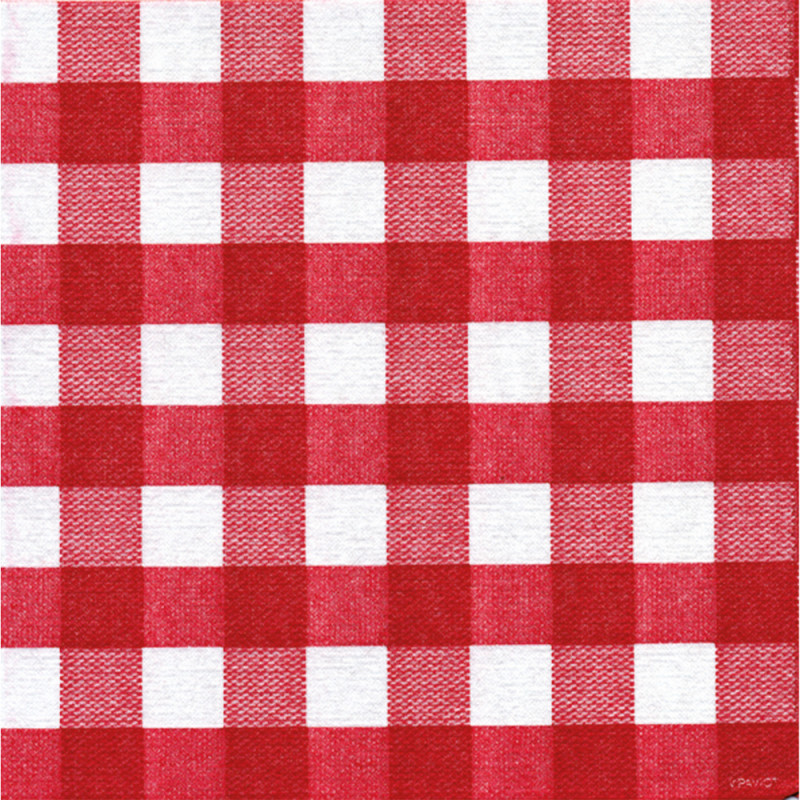 Serviette en paier - coloris rouge - 40x40cm