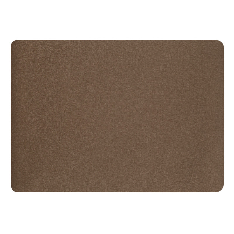 Set de table rectangulaire, coloris brun - L. 46xl