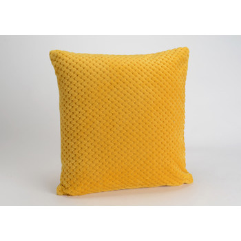 Coussin Damier : moutarde 40x40cm
