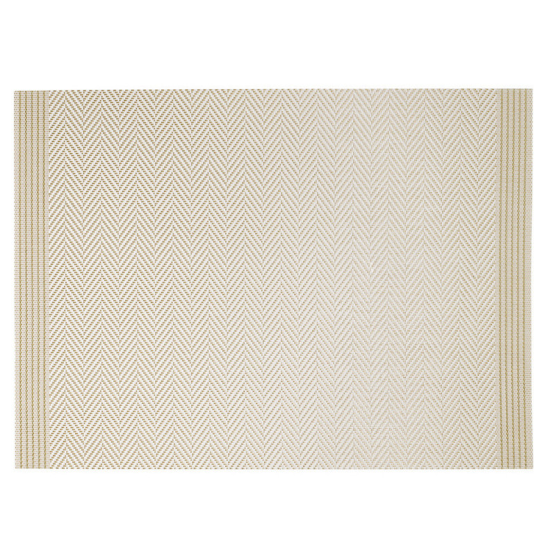 Set de table Archi ivoire et or - L45xl33cm