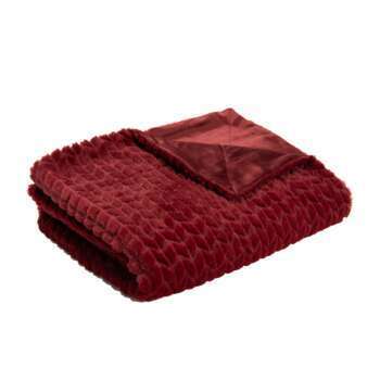 Plaid Chevron bordeaux 130x170