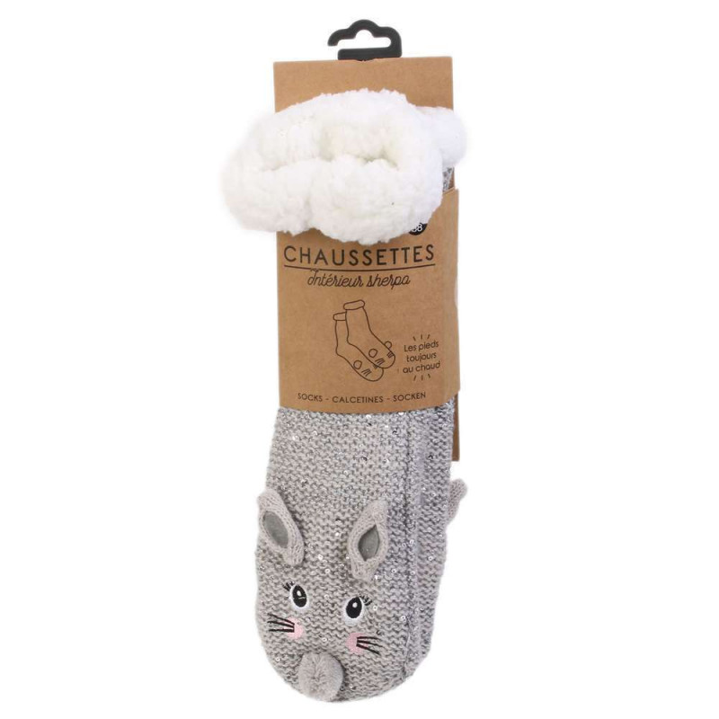 Chaussettes Sherpa animaux