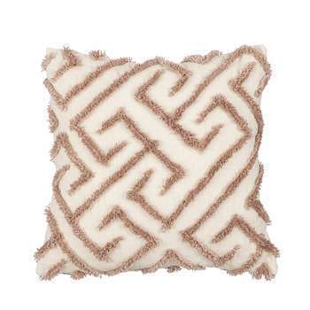 Coussin Evelina rose, 45x45 cm
