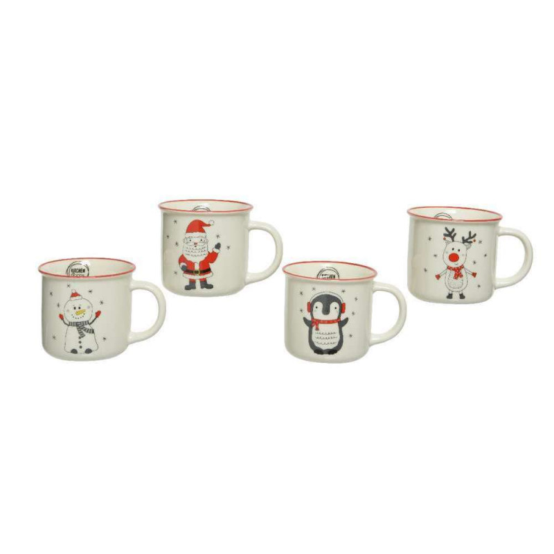 Mug en porcelaine figurine noël