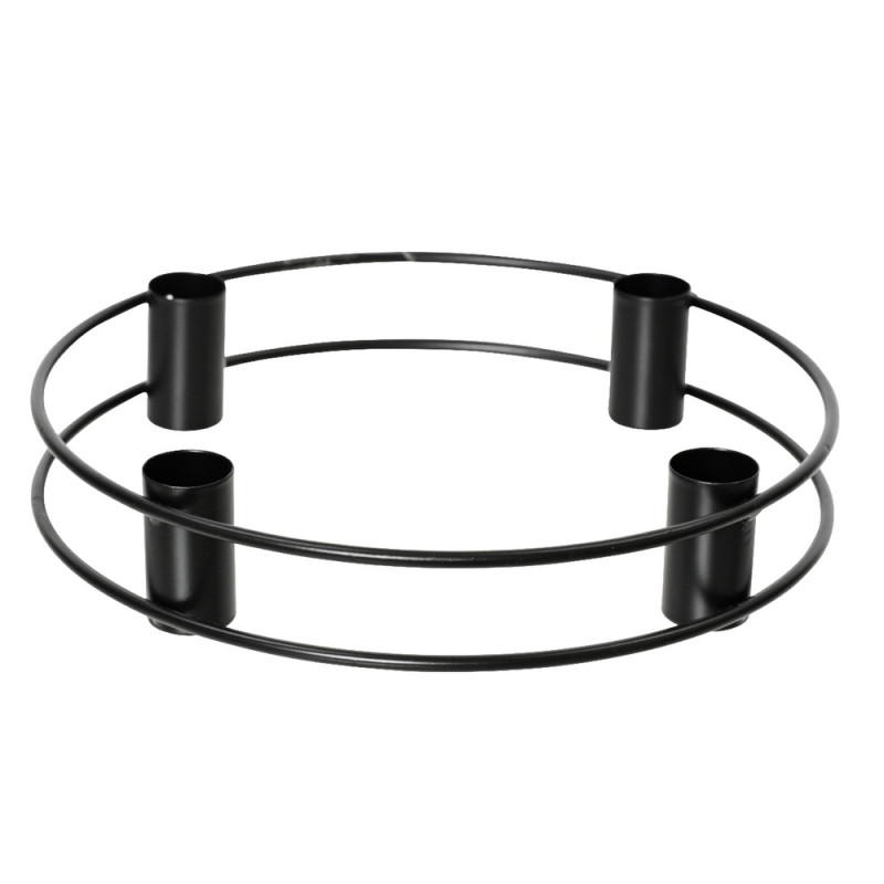 Bougeoir en fer pour accueillir 4 bougies H. 4. 0