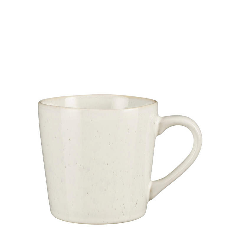 Mug en grès Racco, coloris blanc - D. 10xH. 9,5cm