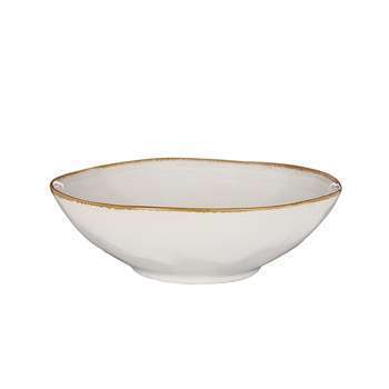 Saladier Tabo blanc H. 7,5 x D. 23,5 cm