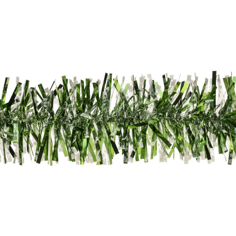Guirlande de Noël, coloris vert/blanc neige - L. 2