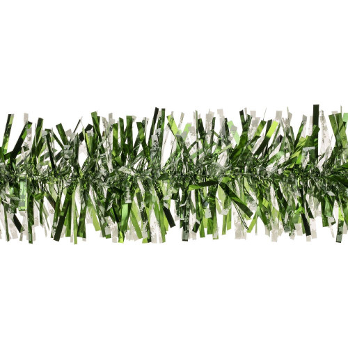 Guirlande de Noël, coloris vert/blanc neige - L. 2