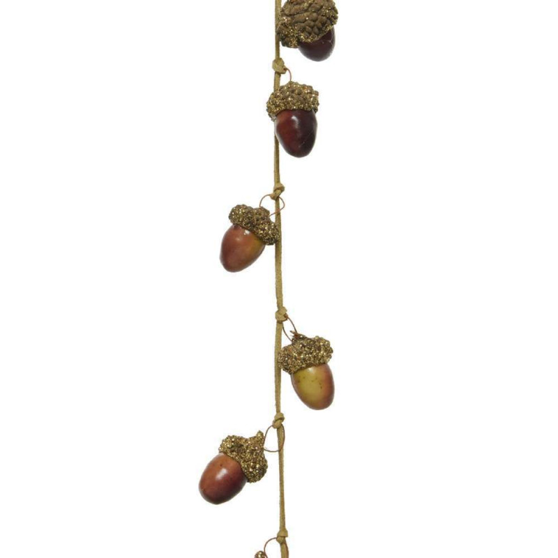 Guirlande glands brun L 110cm