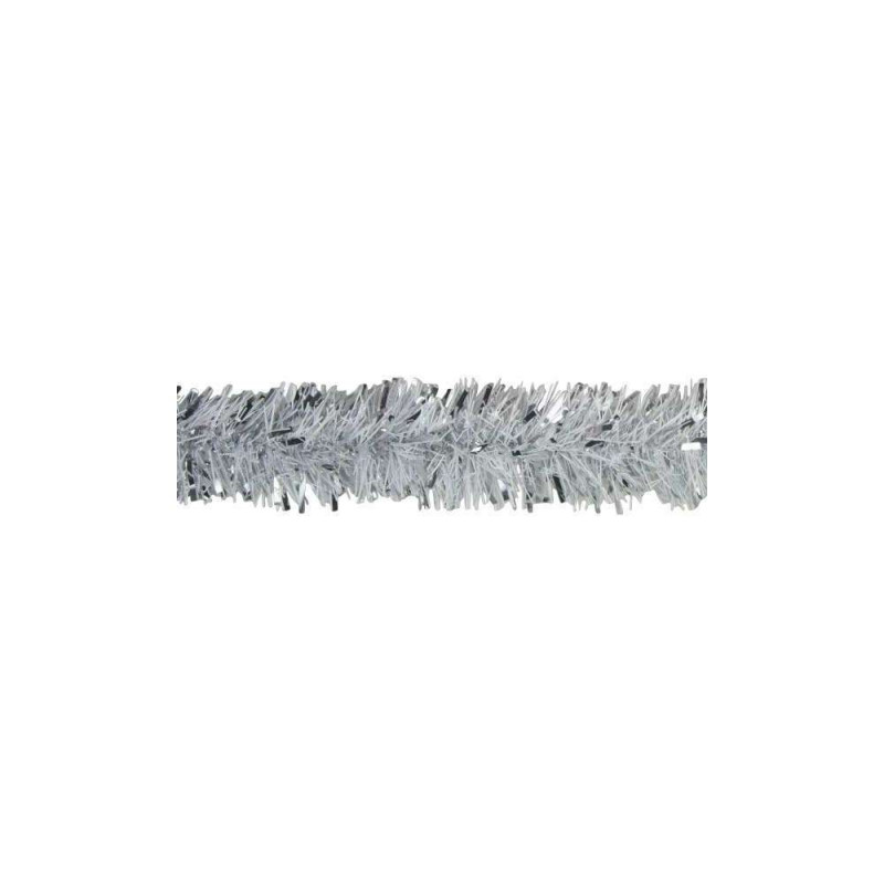 Guirlande argent blanc 100 mm 2 m