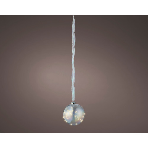 Boule lumineuse d'intérieur, 40 micro LED irisé/bl