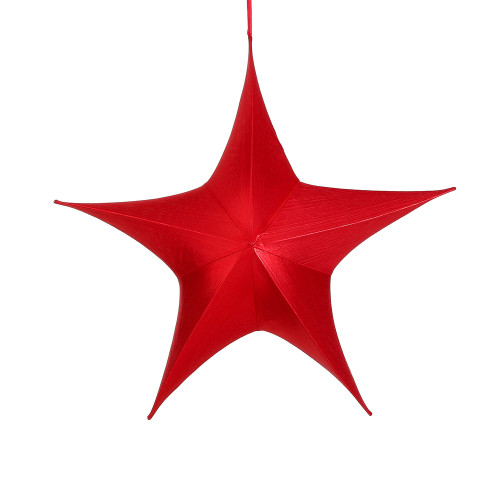 Etoile suspendre rouge l80xl26xh75cm
