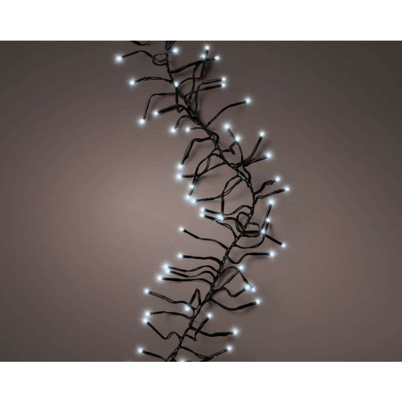 Guirlande Grappe 10 M 1128 Led Noir Blanc