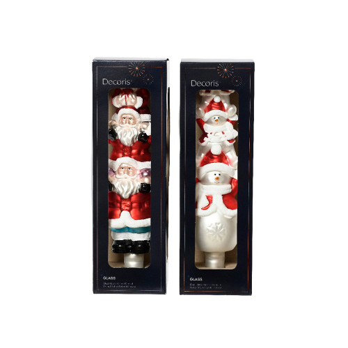 Cimier en verre pailettes h 31 cm