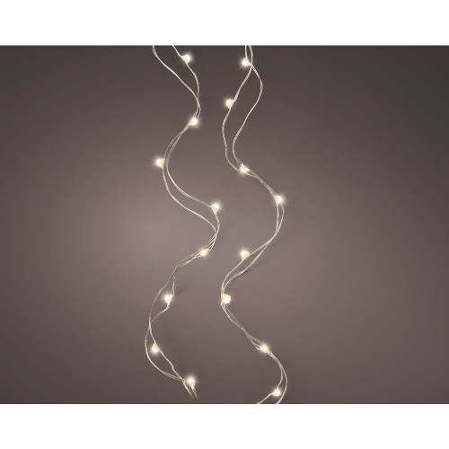 Guirlande lumineuse à piles 40 micro-led, blanc ch