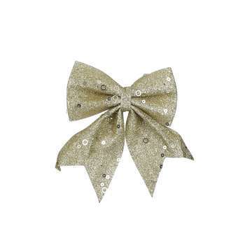 Noeud Paillete 13Cm Or