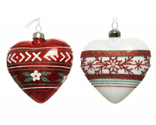 Coeur Deco Verre A Suspendre D 10 Cm