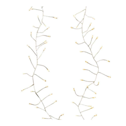 Guirlande compact argent/blanc, 120 cm