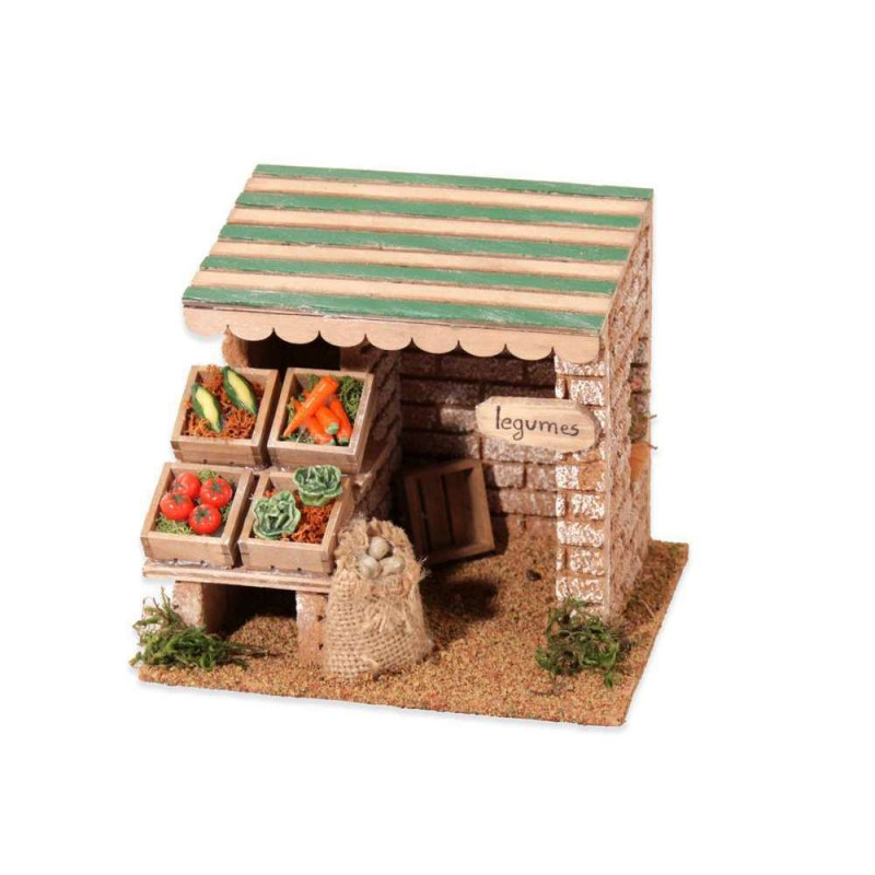 Décor pour crèche de Noël Légumerie 15x13x13 cm