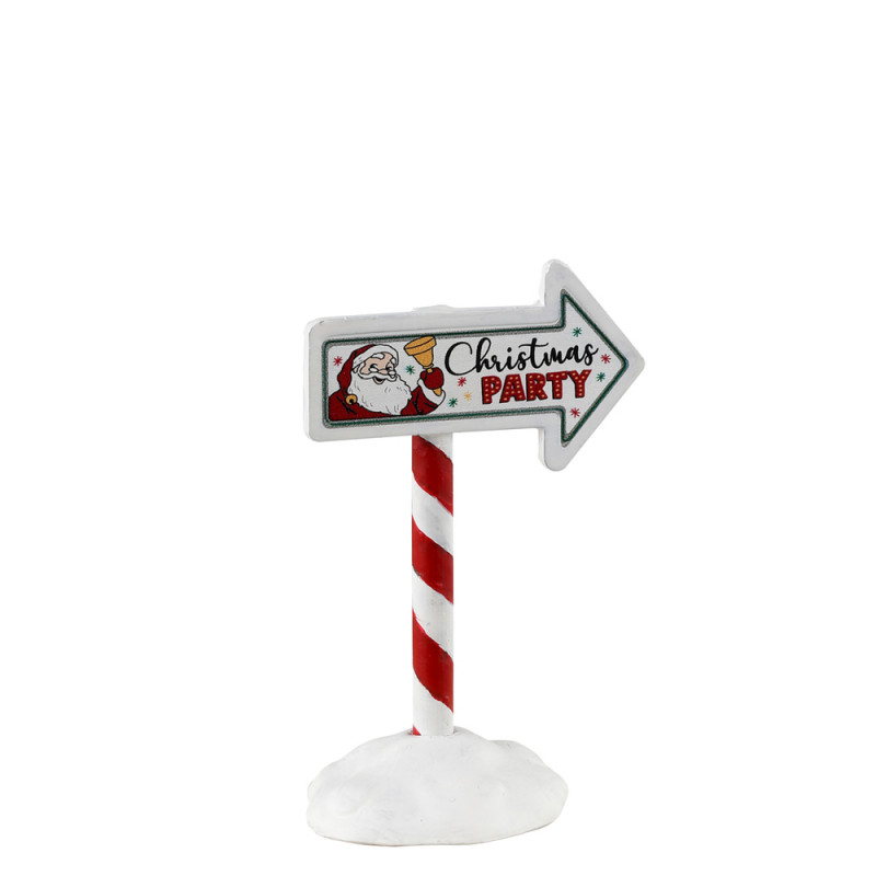 Figurine Panneau de fête de Noël pour village de N