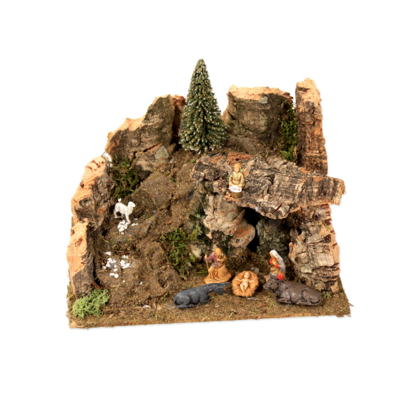 Crèche avec santons