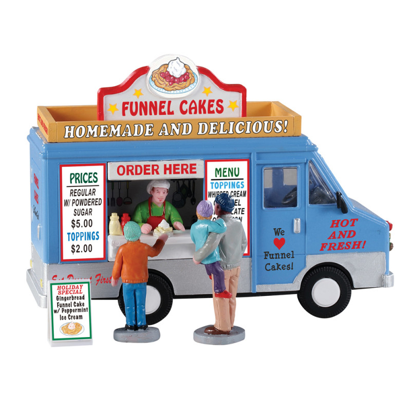 Figurine de Noël : Foodtruck de gâteaux - H. 11cm